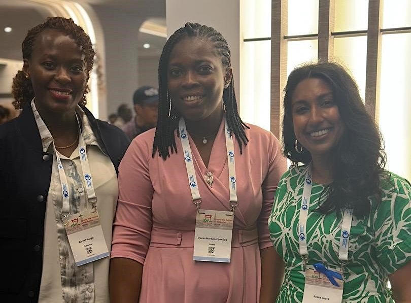 Rachel Nungu, Tanzania Diabetes Association; Queen Doe, Ark Development Organization; Reena Gupta, Panorama Strategy at the International Diabetes Federation World Diabetes Congress in Bangkok, Thailand.