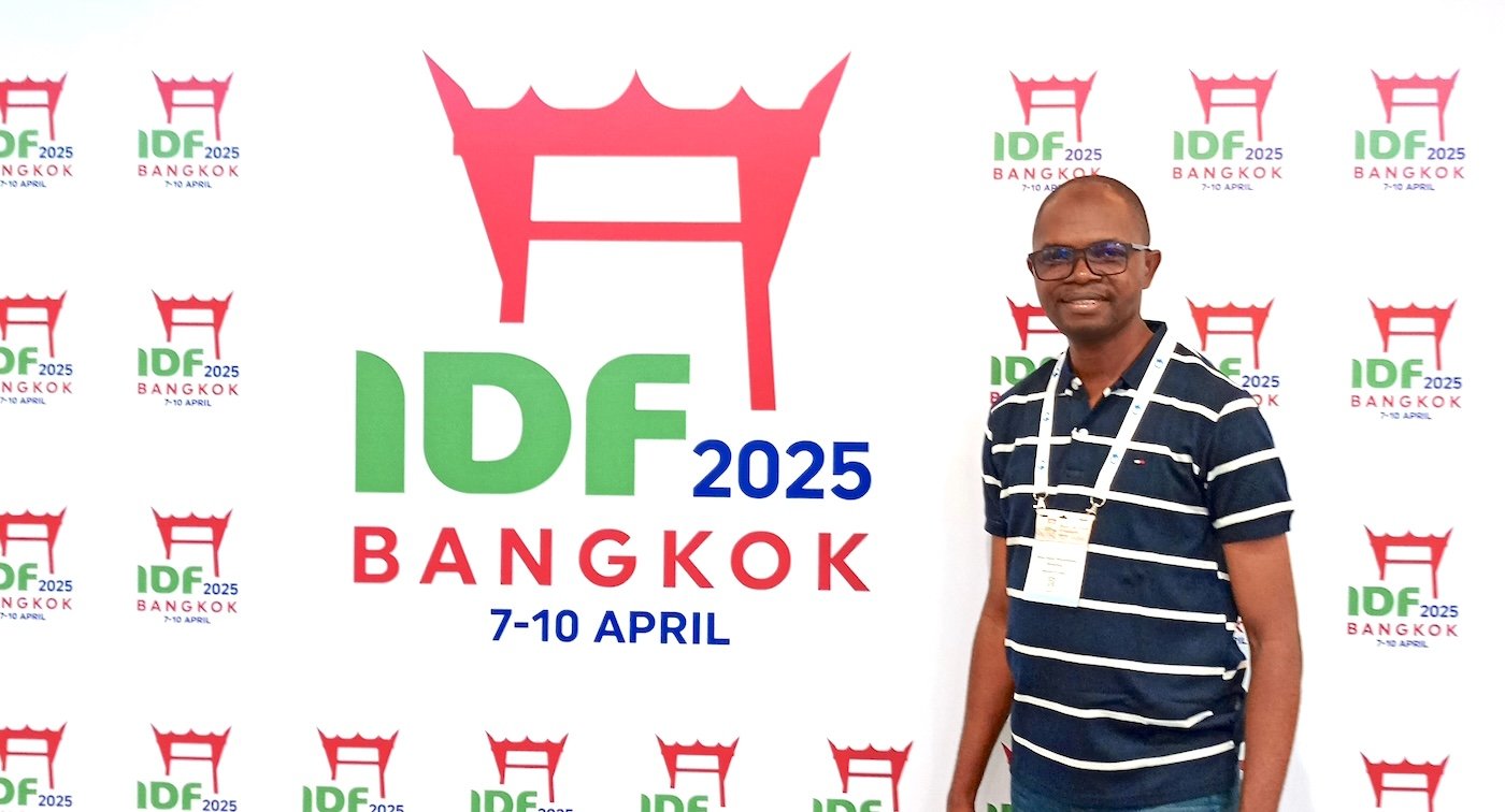 Dr. Steve Missambou, Diabaction Congo-Maison Bleue at the International Diabetes Federation World Diabetes Congress.