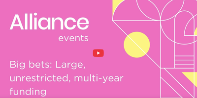 Alliance Magazine Webinar - Big Bets