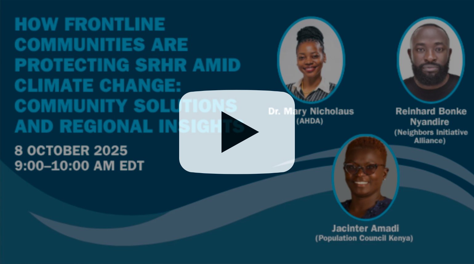 How Frontline Communities Protect SRHR Amid Climate Change - screencap